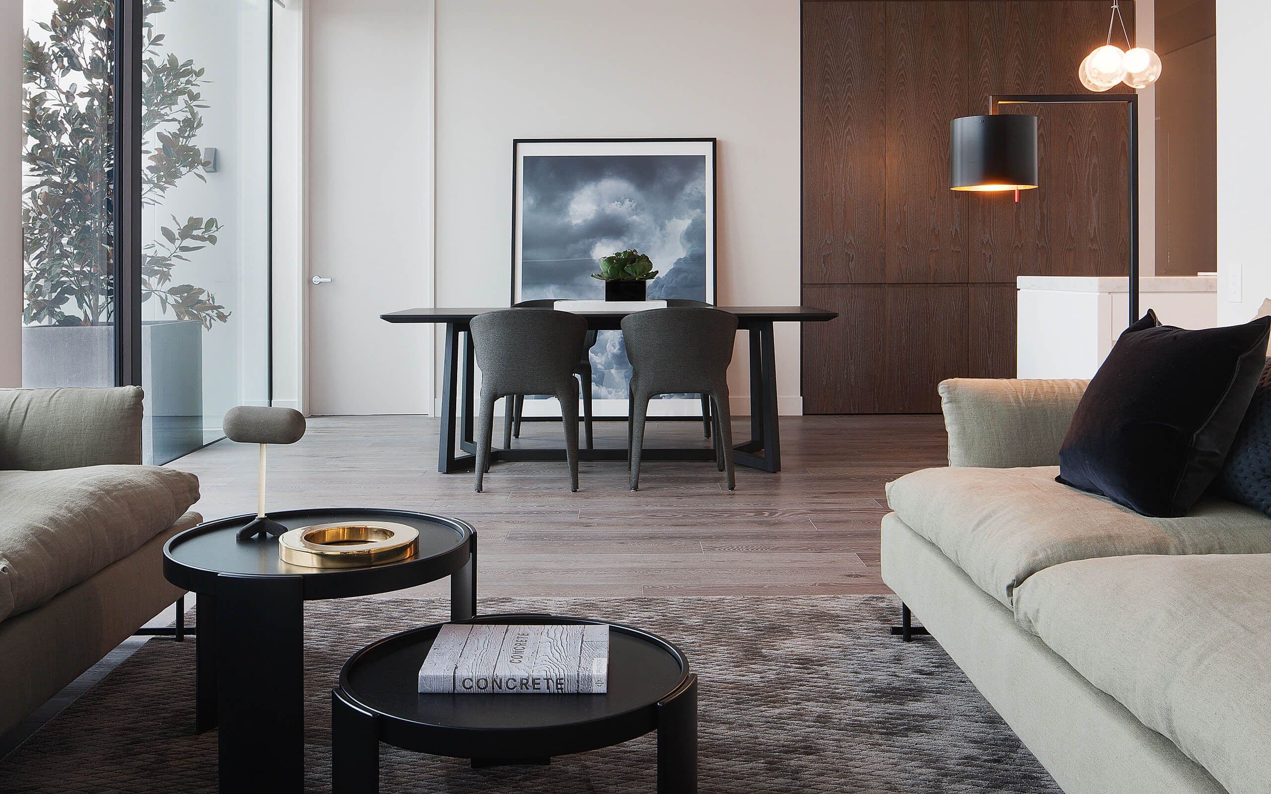 View from lounge towards dining