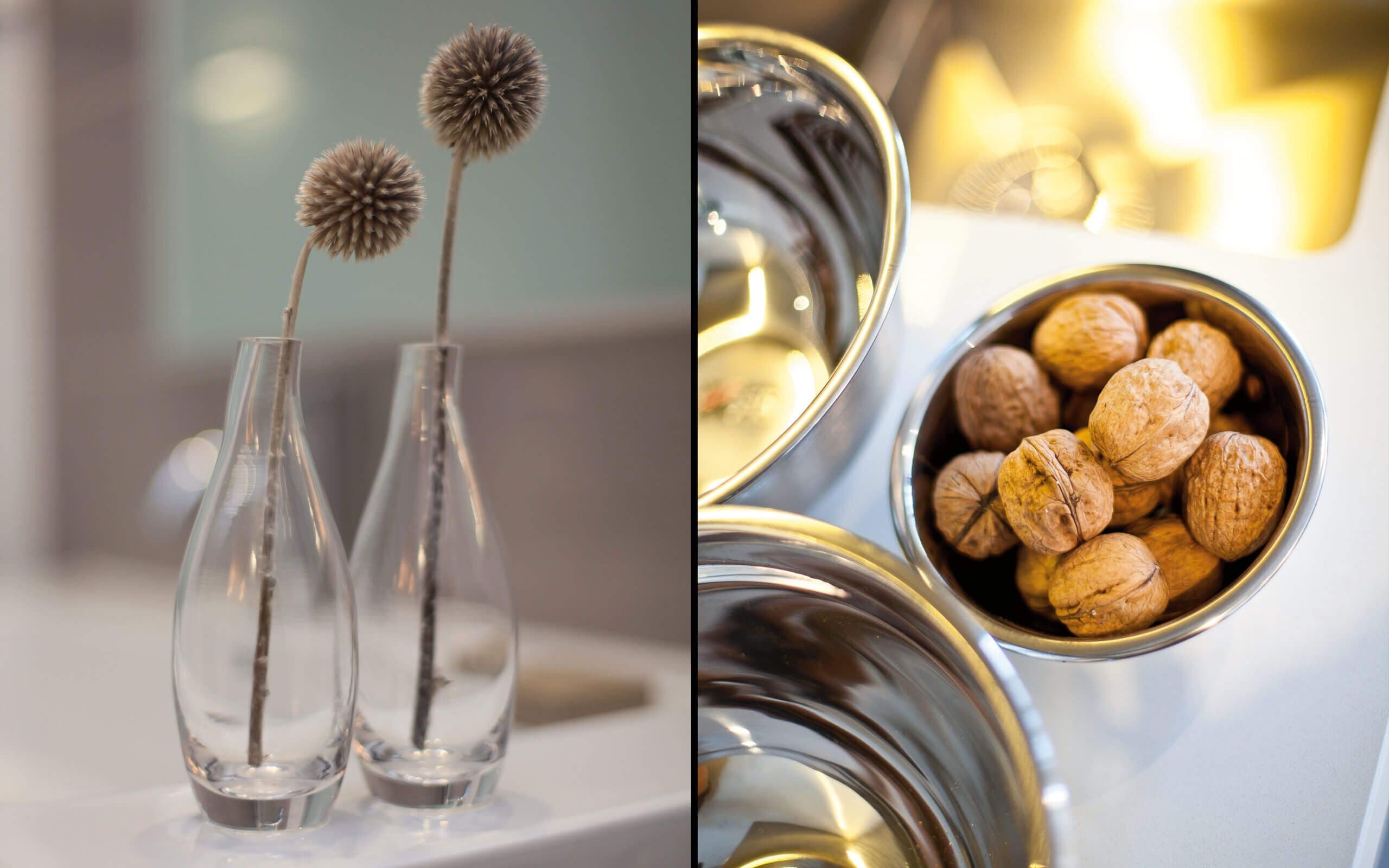 Glass and metal details