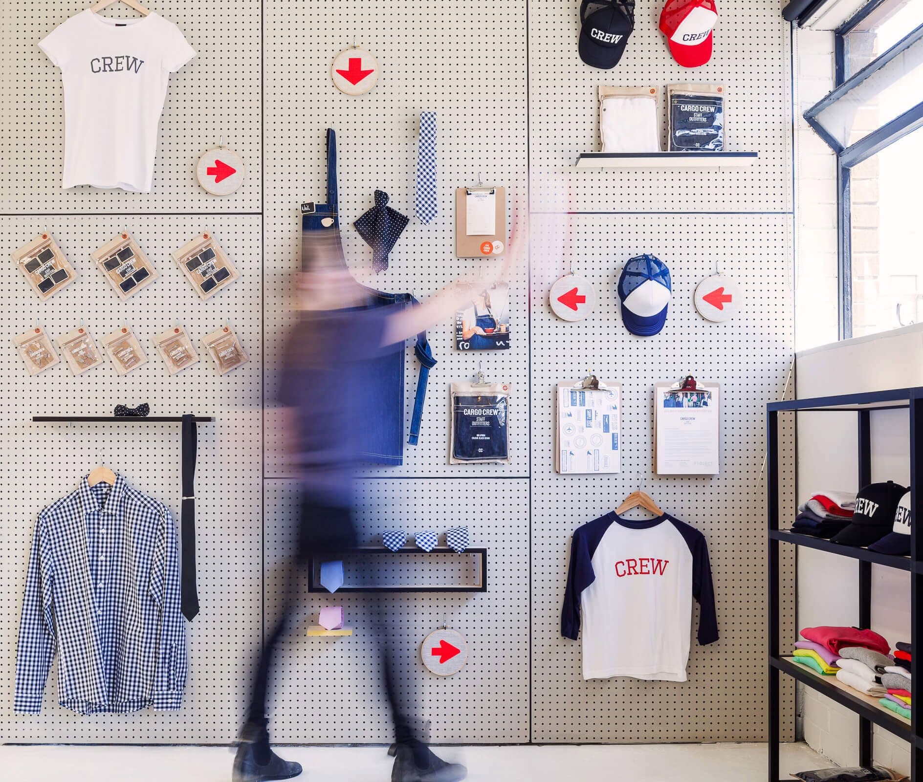 Pegboard wall details