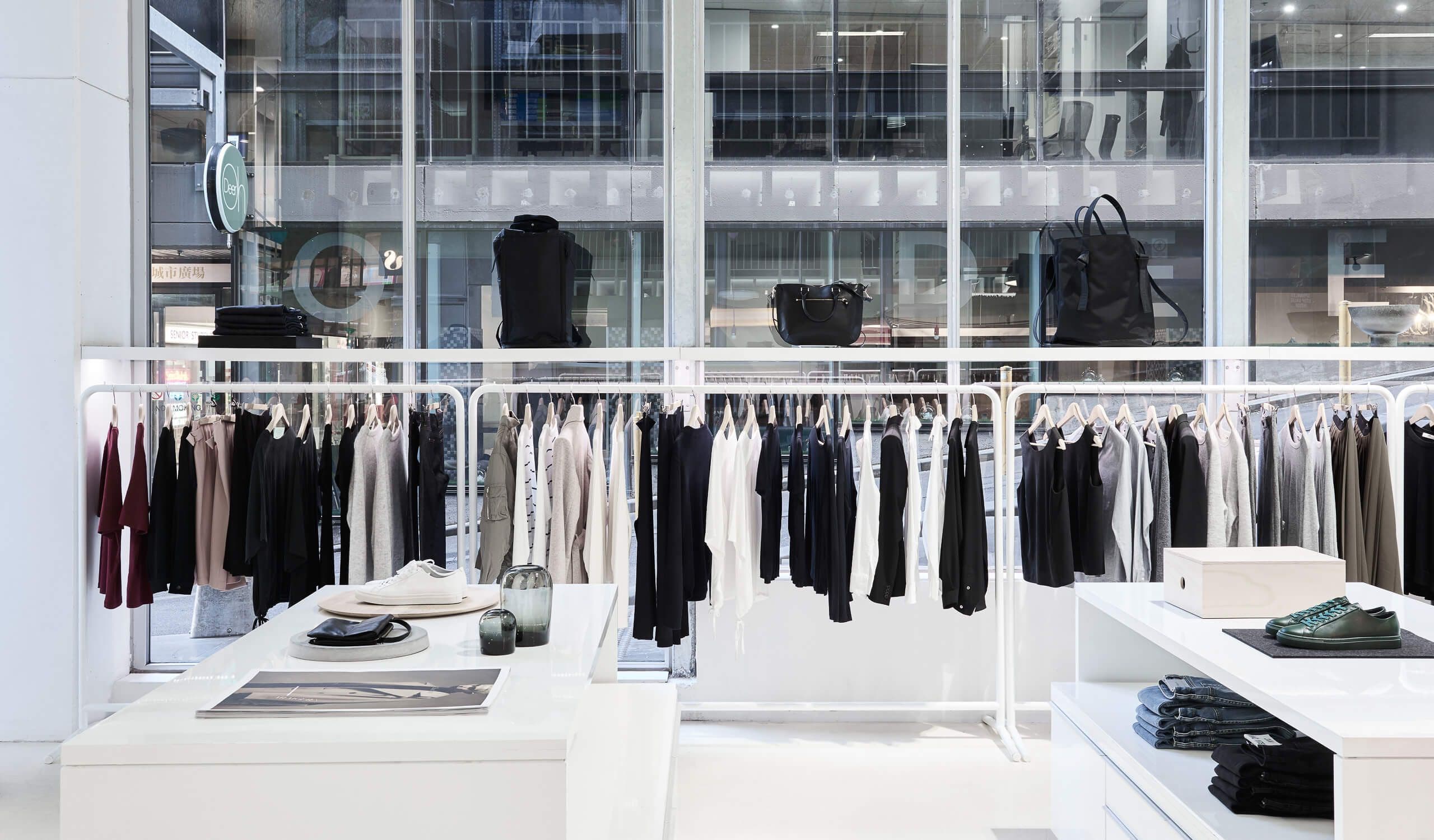 Wide view of sales area