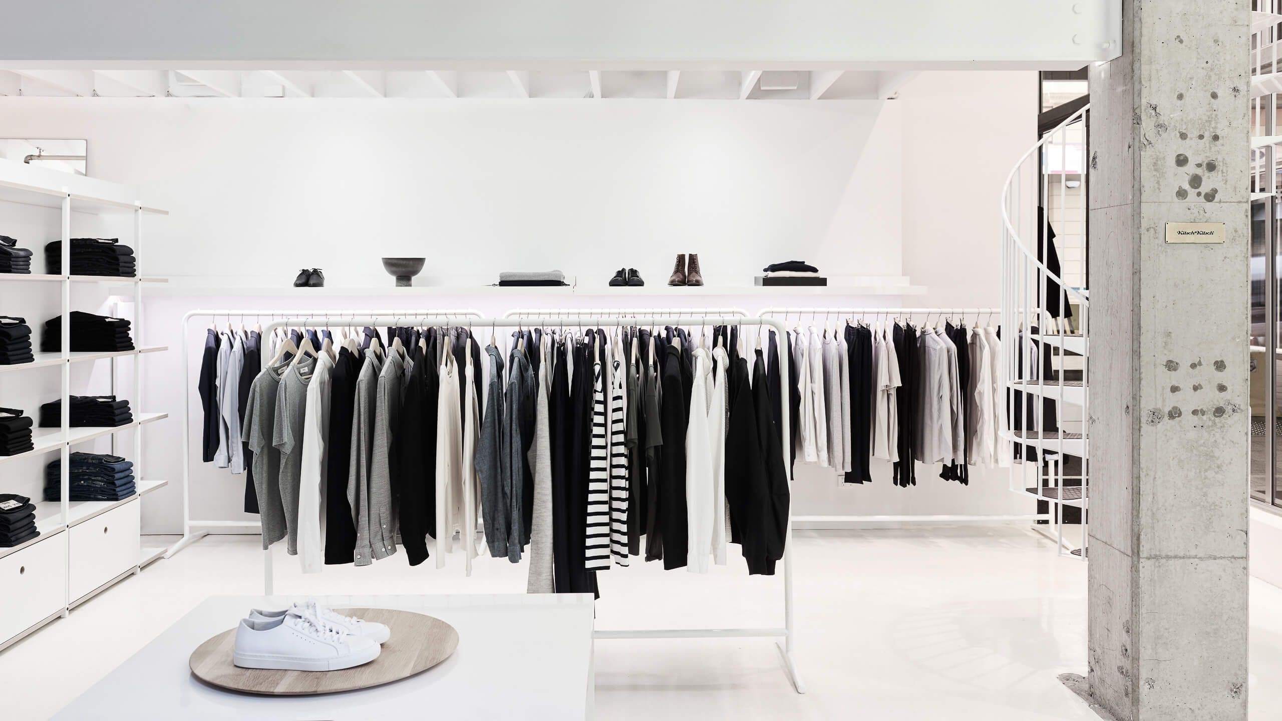 Looking inwards through store