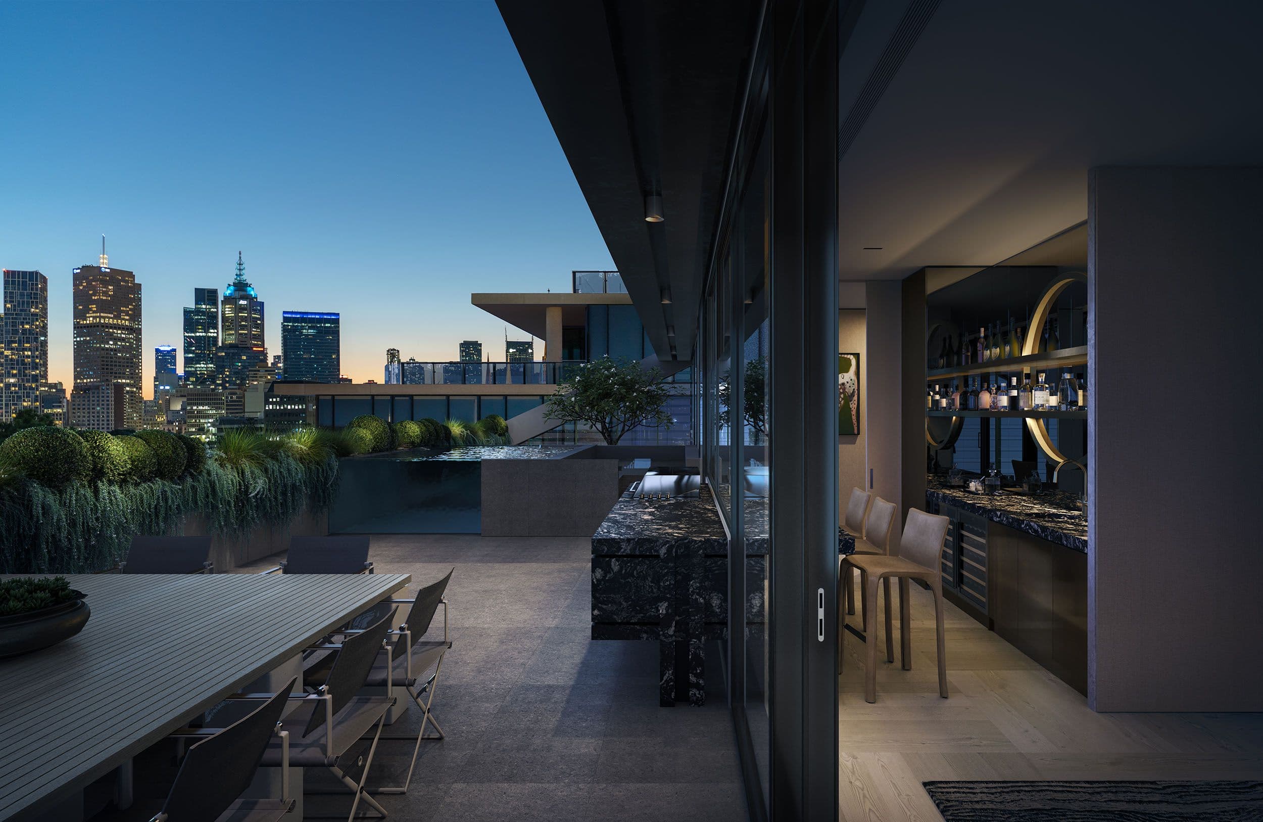Rooftop pool and terrace