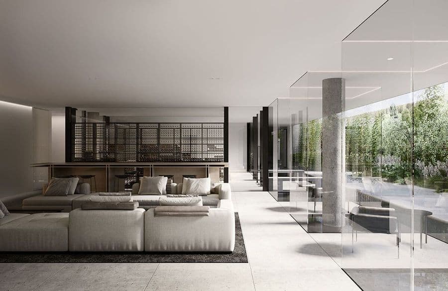 Bay Street render by Gabriel Saunders. Waiting area \ cafe